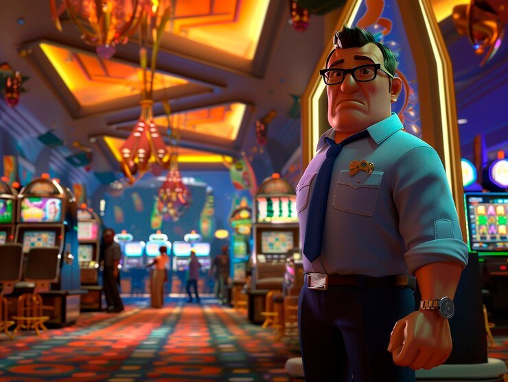 Visualisasi meja Texas Poker dengan kartu komunitas dan posisi pemain di platform botoltoto